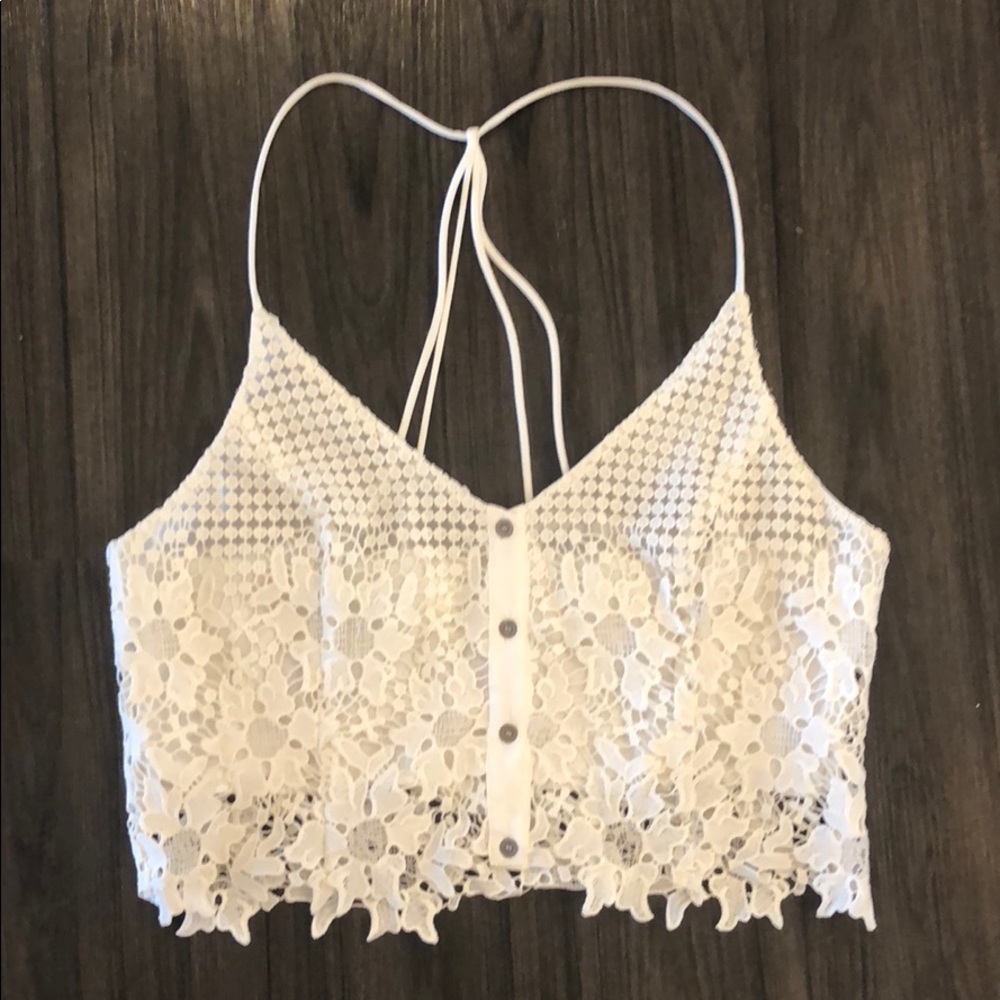 NWT ASTR Crochet Crop Top